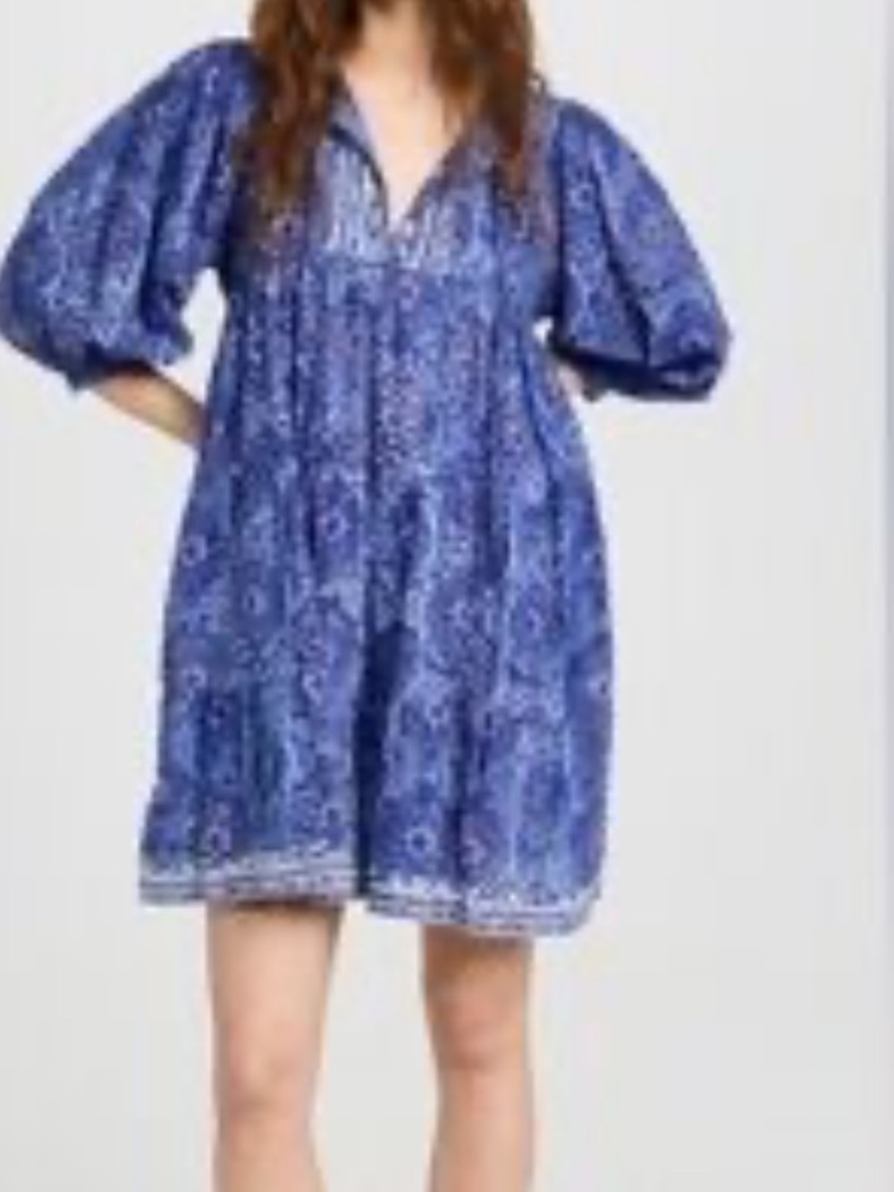 MAREA BY LIZ JOY MAREA ~ CASITA DRESS - DEFT BLUE Cotton India Boho